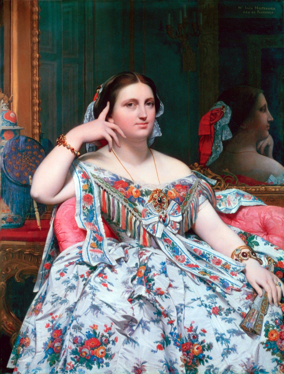 Madame Moitessier, 1856 af Jean Auguste Dominique Ingres