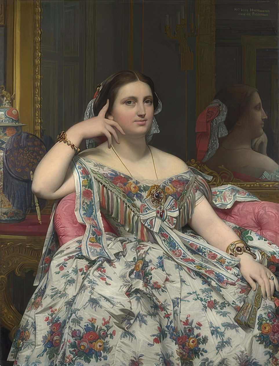 Madame Moitessier. 1856 af Jean Auguste Dominique Ingres