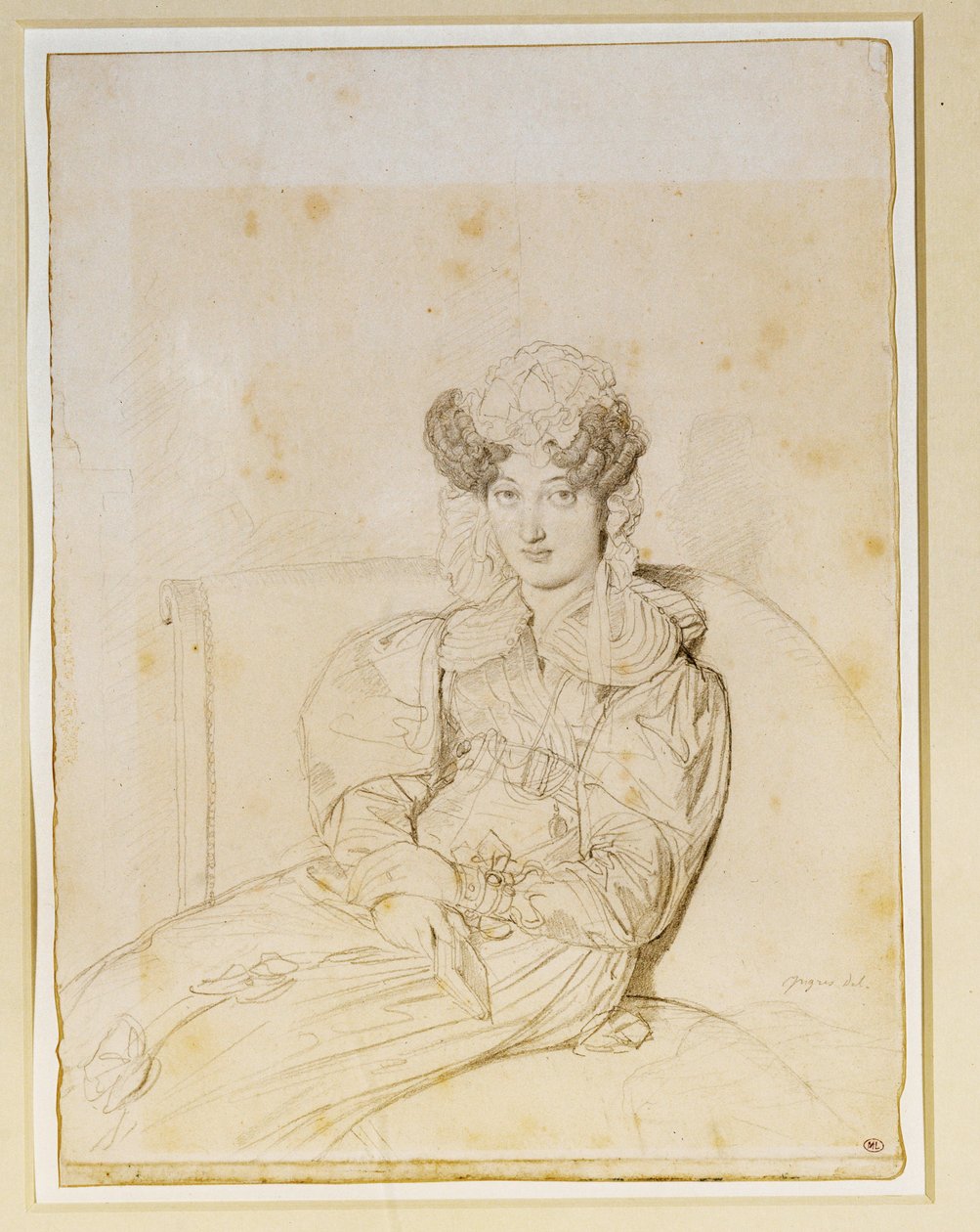 Marie Marcotte de Sainte Marie, svigerinde til Marcotte ... af Jean Auguste Dominique Ingres