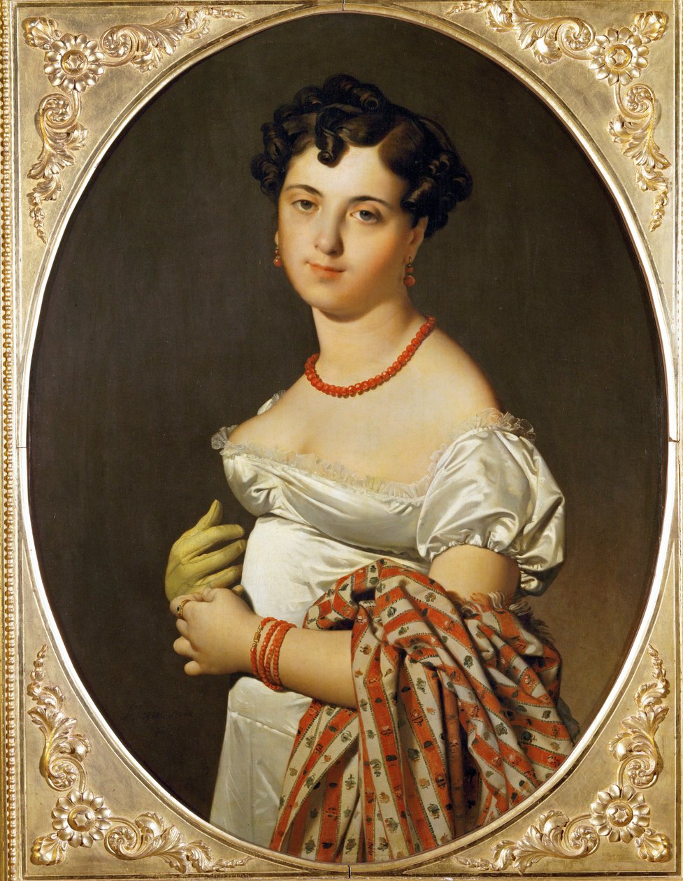 Mme Panckoucke, Cecile Bouchet. Malet i Rom ... af Jean Auguste Dominique Ingres