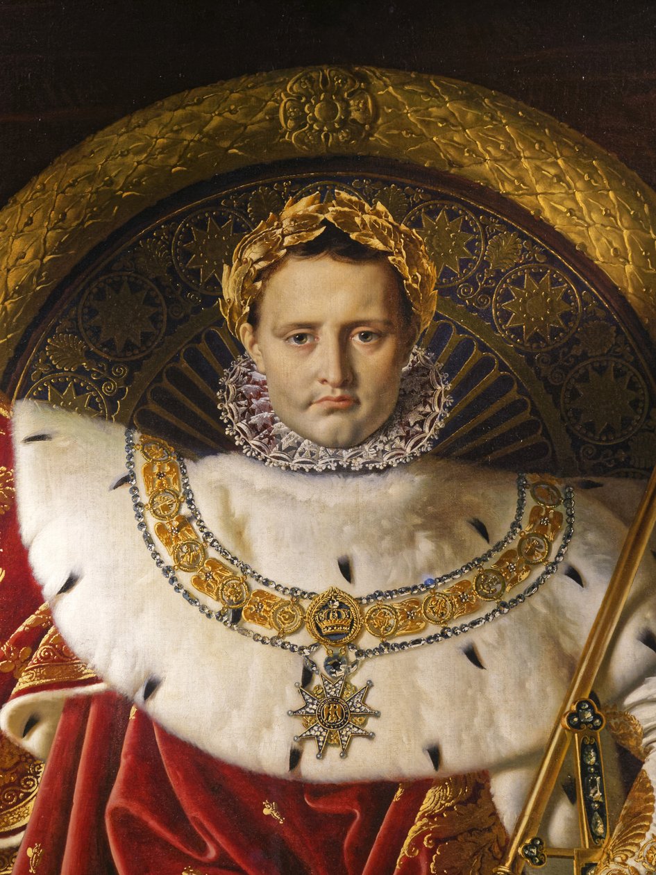 Napoleon I på den kejserlige trone af Jean Auguste Dominique Ingres