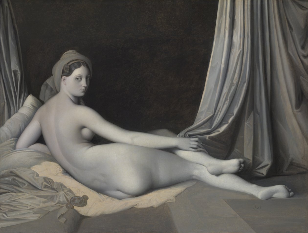Odalisque i Grisaille, ca. 1824-34. af Jean Auguste Dominique Ingres