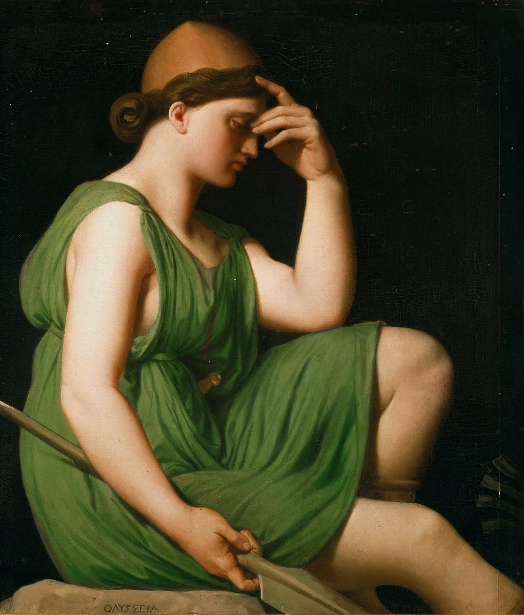 Odysseus. Studie til Homers triumf, ca. 1850. af Jean Auguste Dominique Ingres