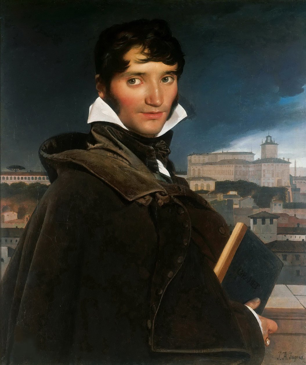 Portræt af Francois-Marius Granet 1775-1849, 1807. af Jean Auguste Dominique Ingres
