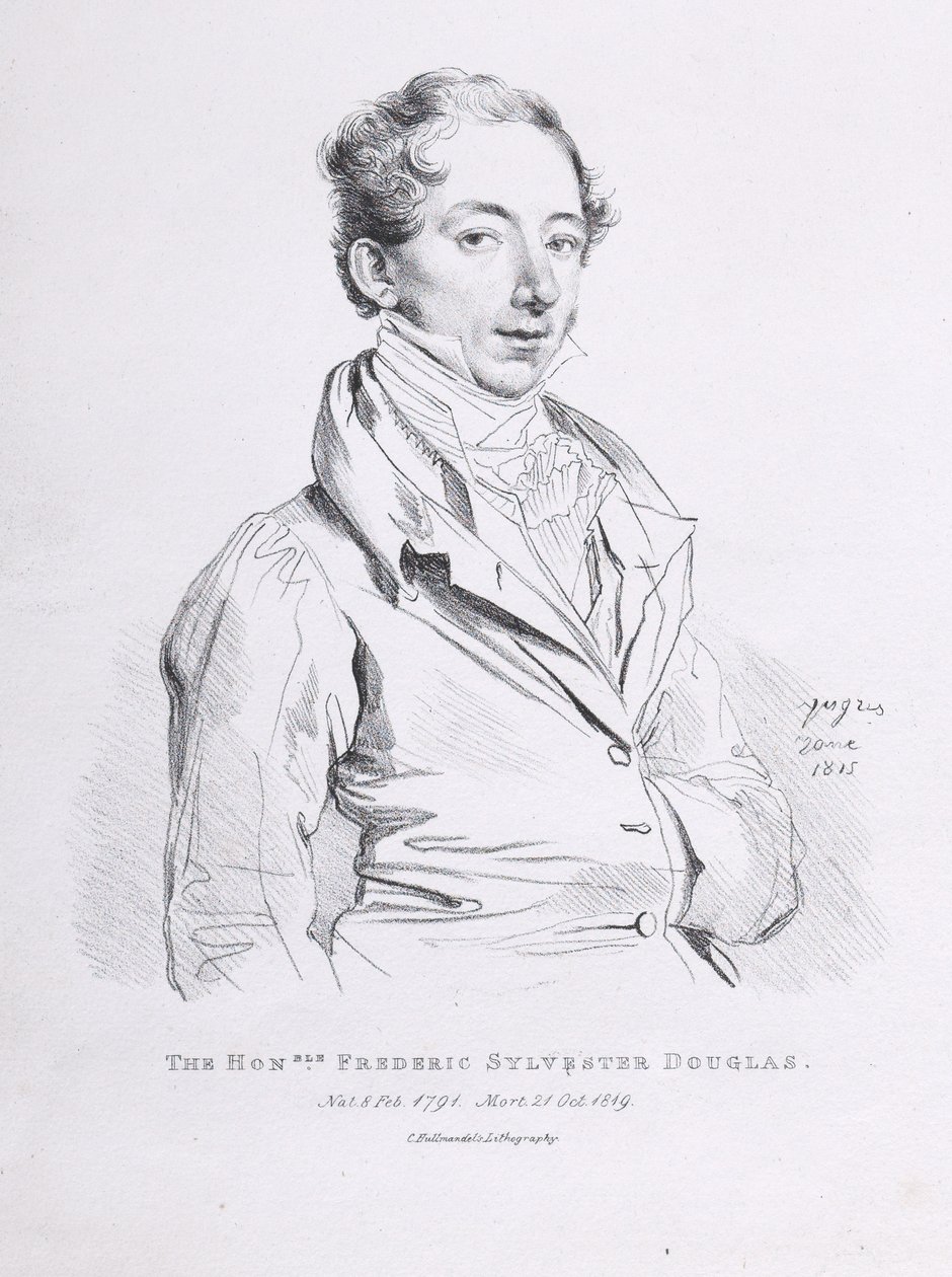 Portræt af Frederick Sylvester Douglas af Jean Auguste Dominique Ingres