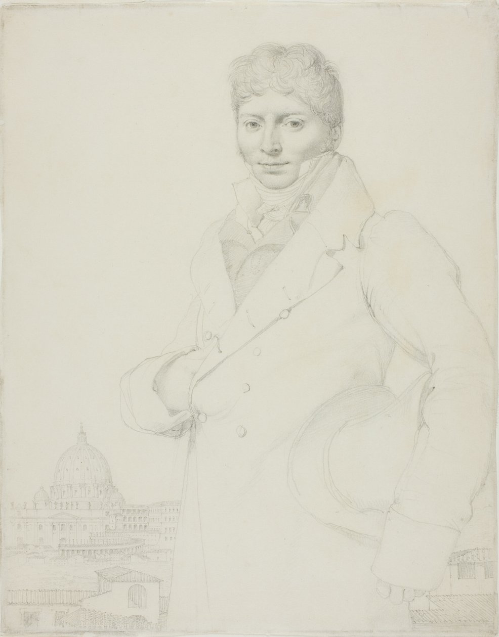 Portræt af Jean-Louis Robin af Jean Auguste Dominique Ingres