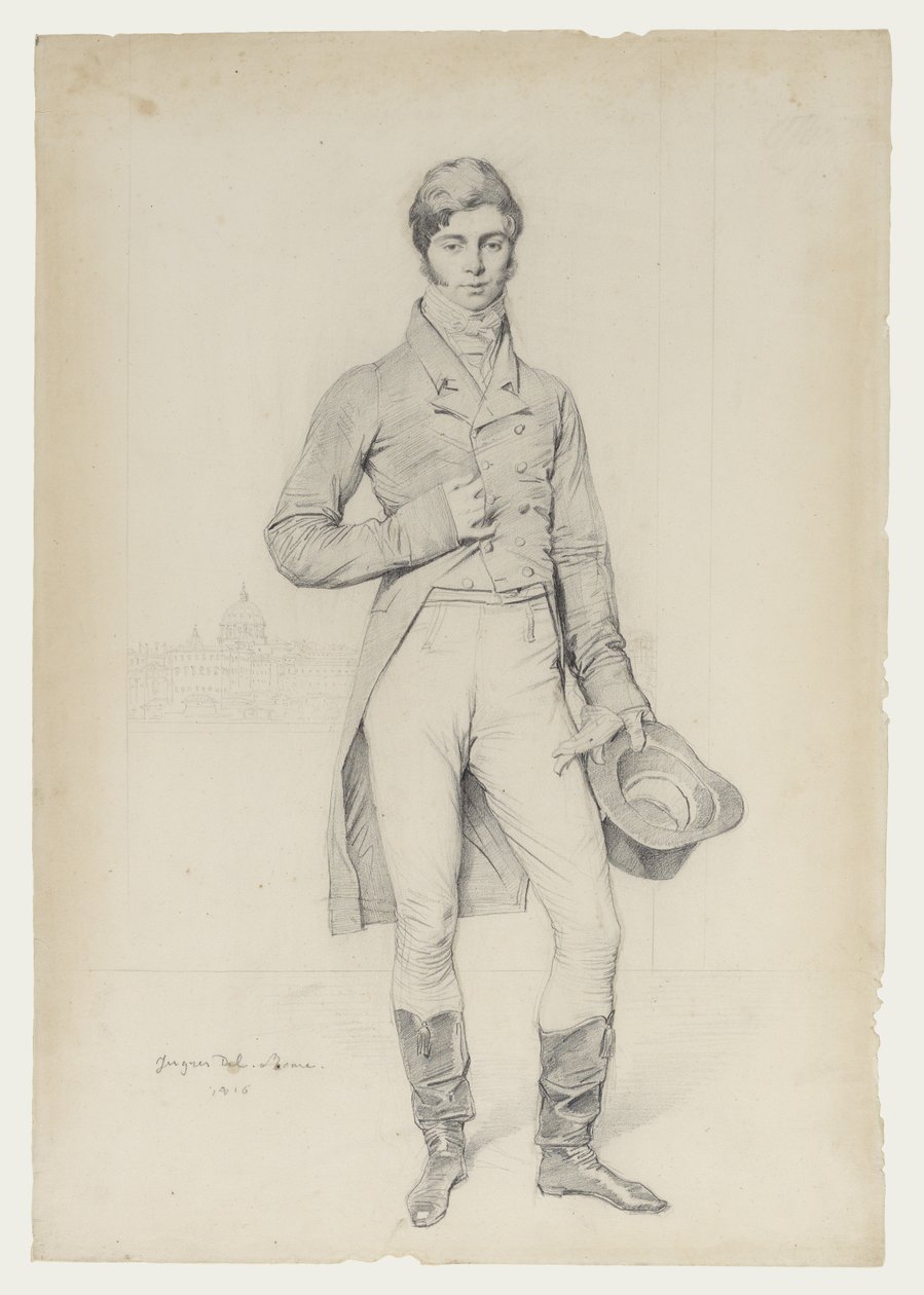 Portræt af Lord Grantham af Jean Auguste Dominique Ingres