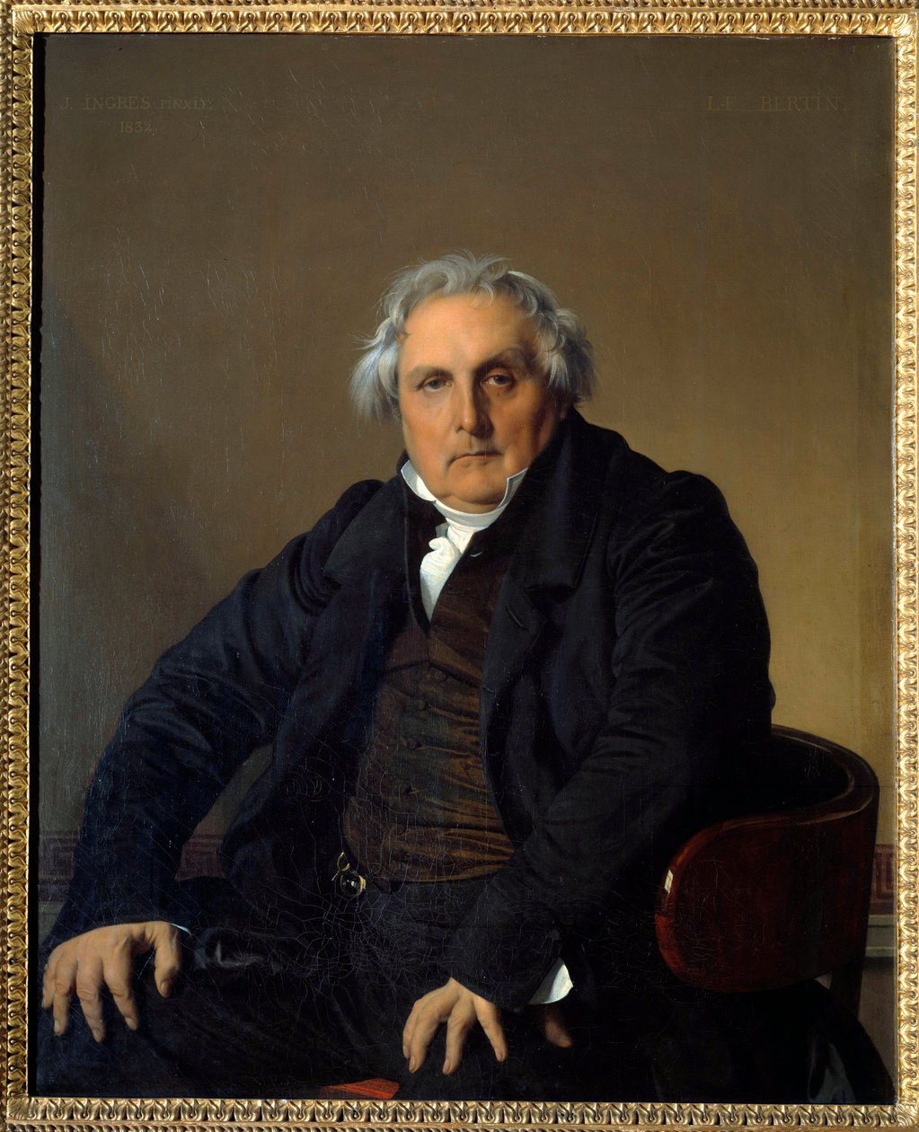Portræt af Monsieur Louis Francois Bertin (1766-1841) dit Bertin l