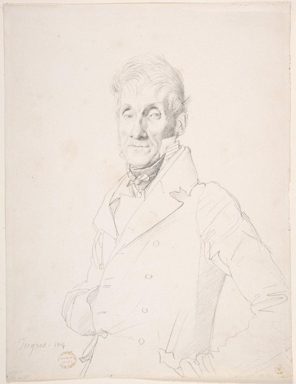 Portræt af en mand af Jean Auguste Dominique Ingres