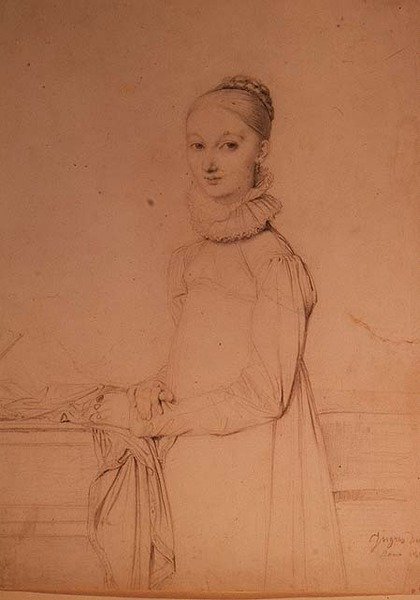 Portræt af en ung pige af Jean Auguste Dominique Ingres