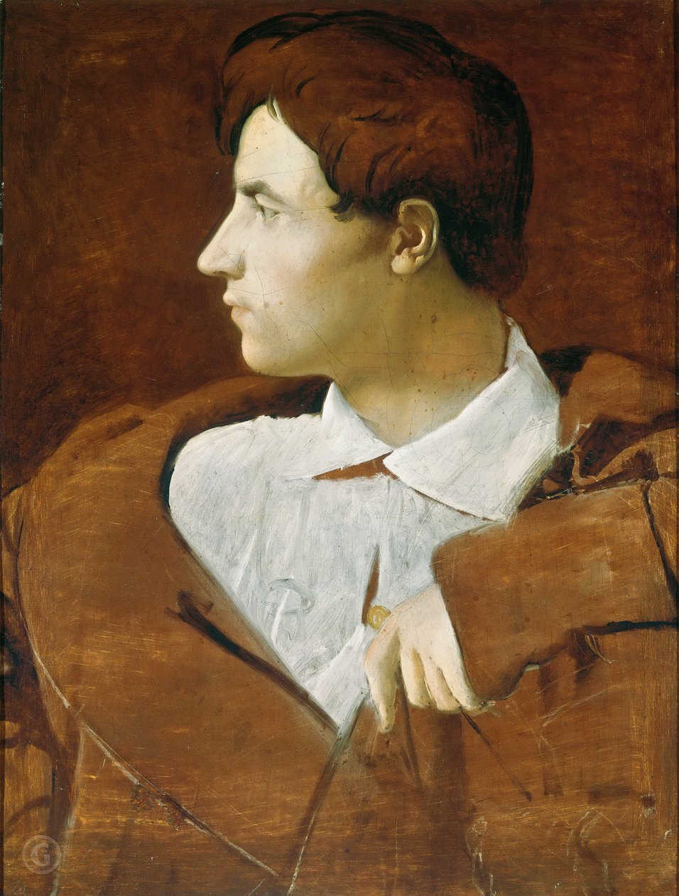 Portræt af arkitekten Jean-Baptiste Desdéban 1781-1833, ca. 1810. af Jean Auguste Dominique Ingres