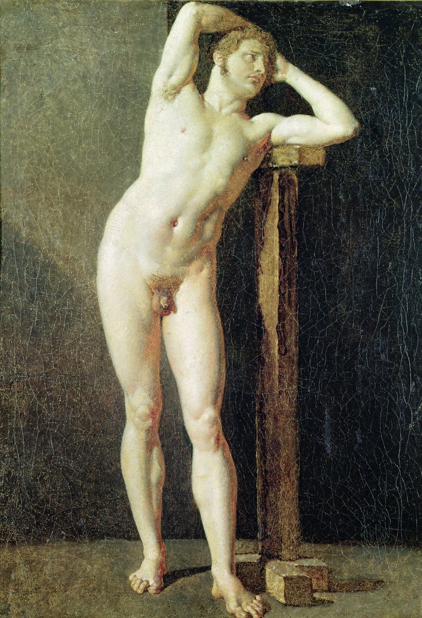Studie af en mand, ca. 1801 af Jean Auguste Dominique Ingres