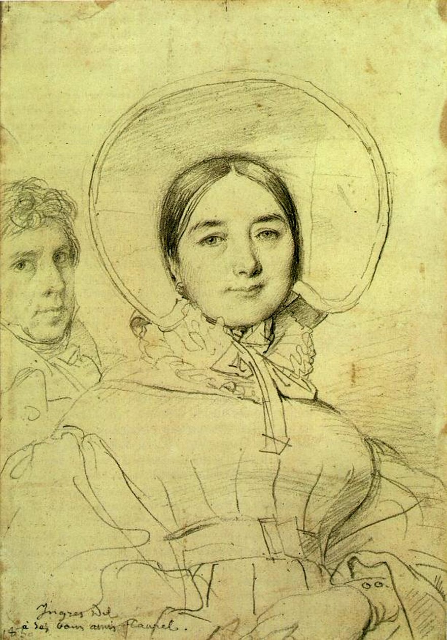 Kunstneren og hans kone, 1830 af Jean Auguste Dominique Ingres