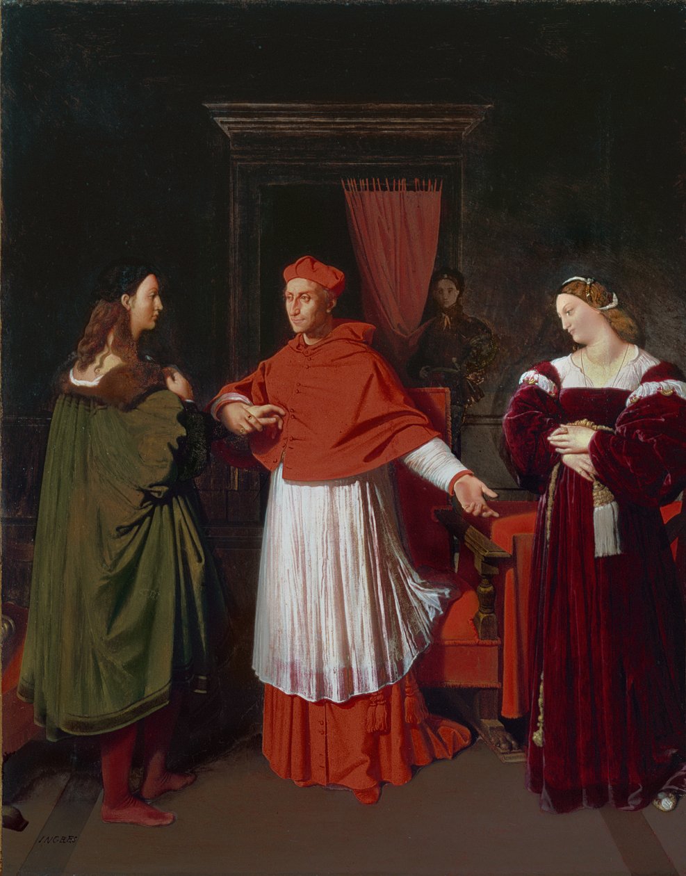 Rafaels trolovelse og kardinal Bibbienas niece af Jean Auguste Dominique Ingres