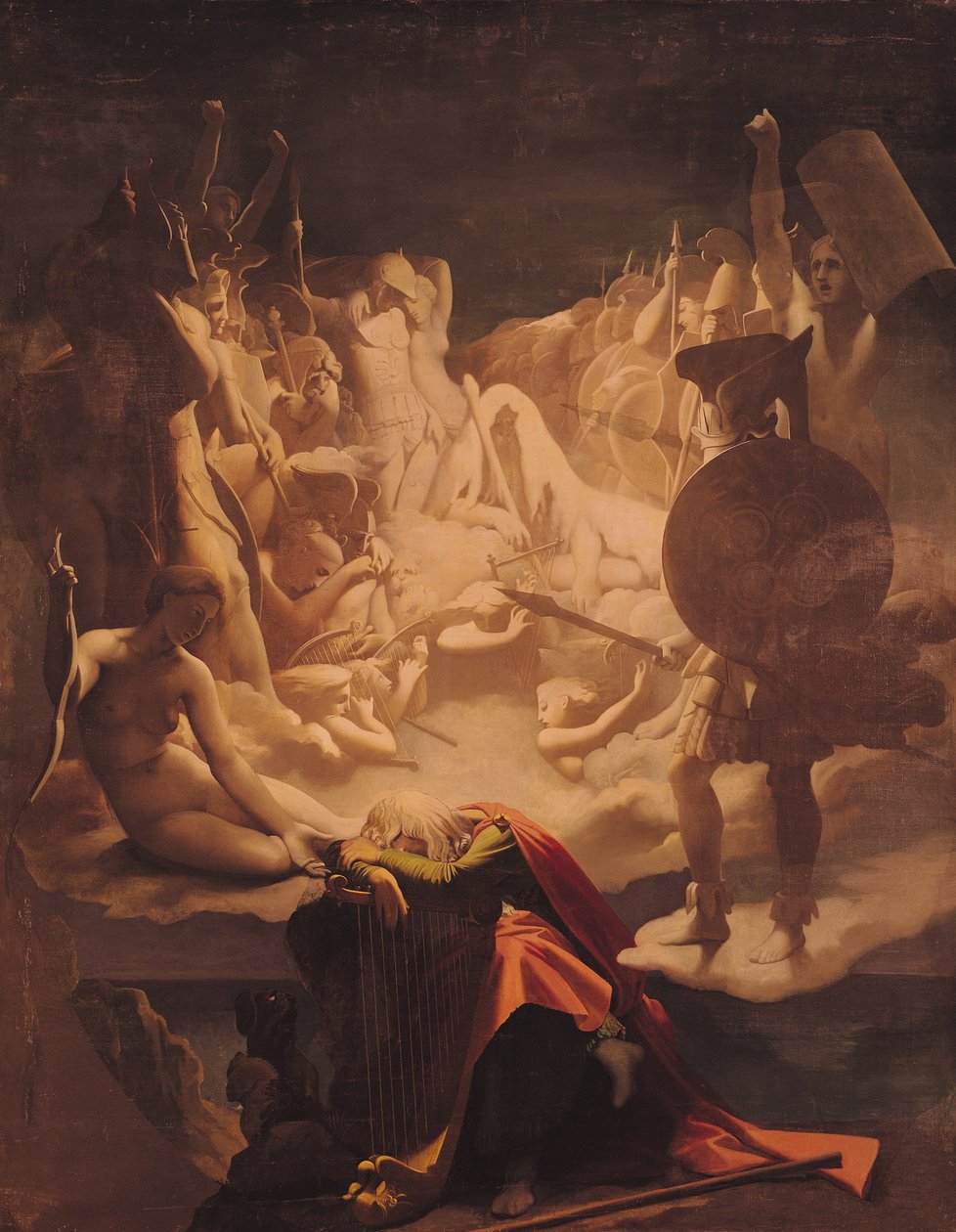Drømmen om Ossian af Jean Auguste Dominique Ingres