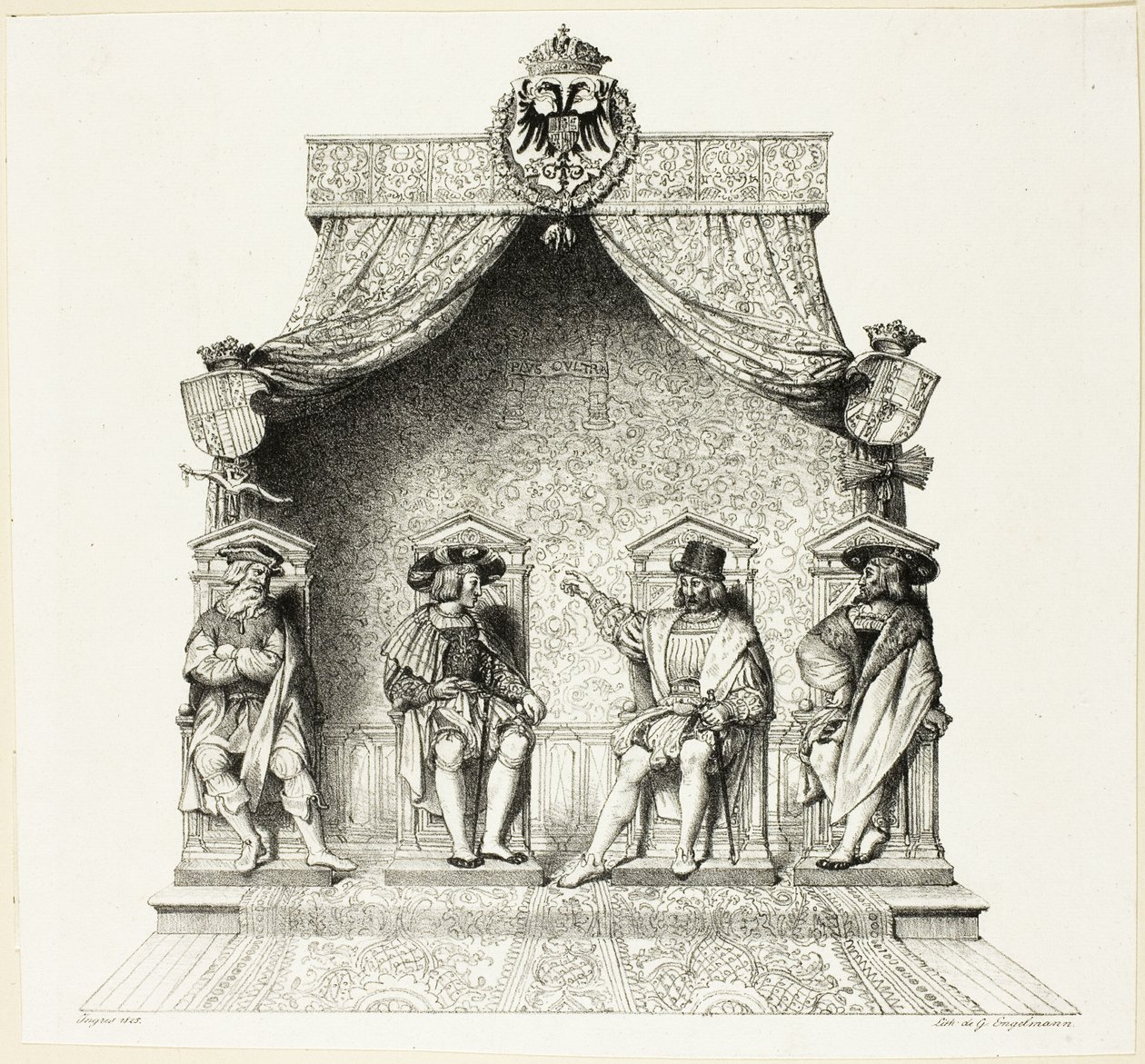 De fire magistrater i Besançon af Jean Auguste Dominique Ingres