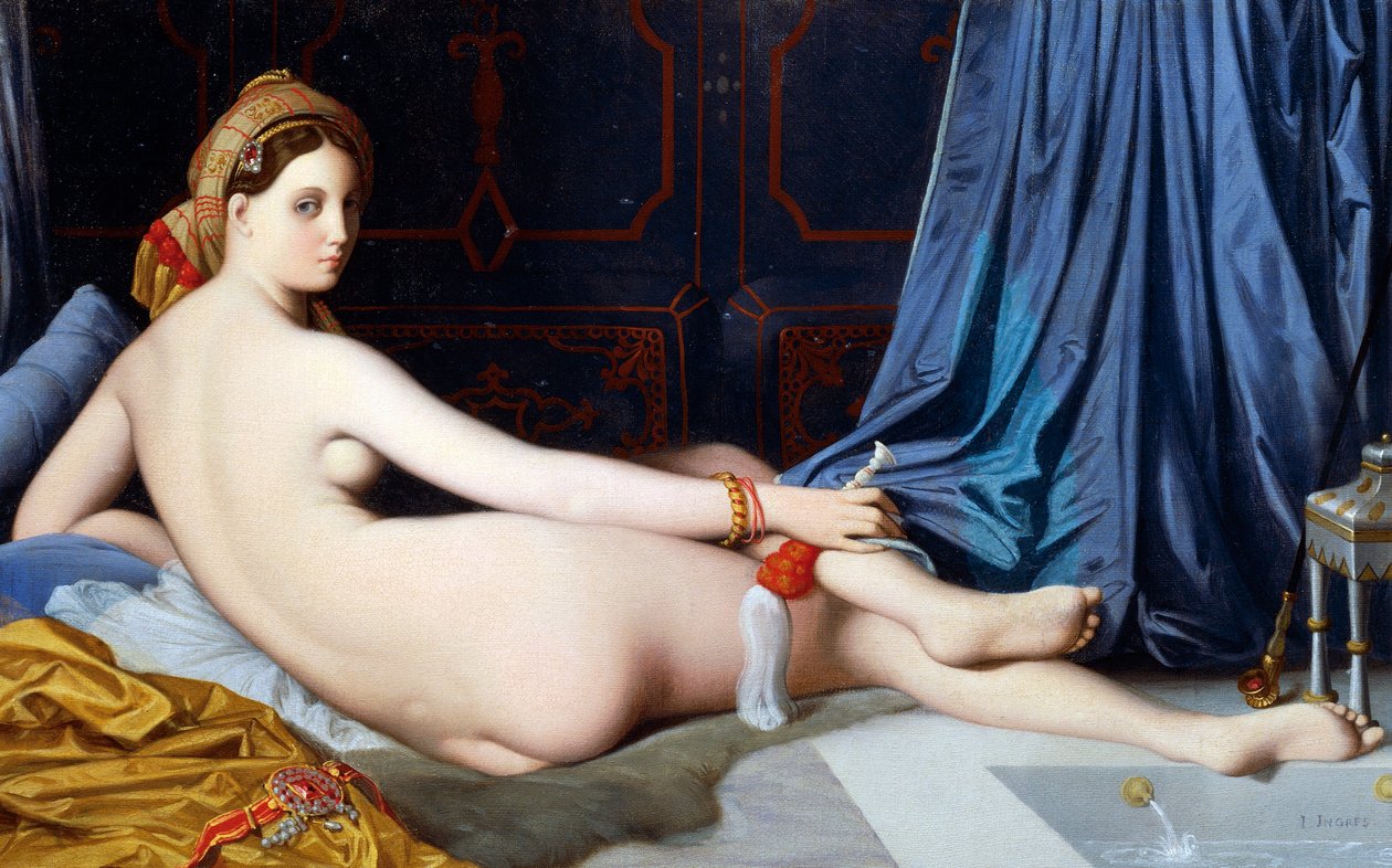 The Grande Odalisque (olie på lærred) af Jean Auguste Dominique Ingres