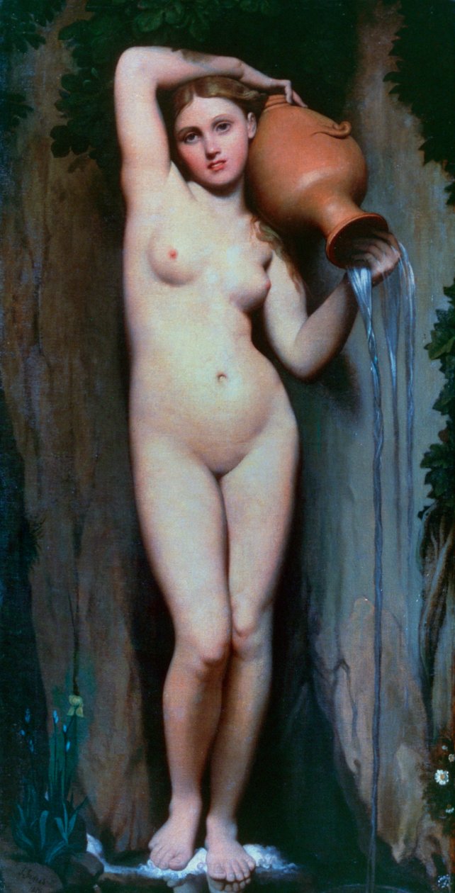 Kilden, 1856 af Jean Auguste Dominique Ingres