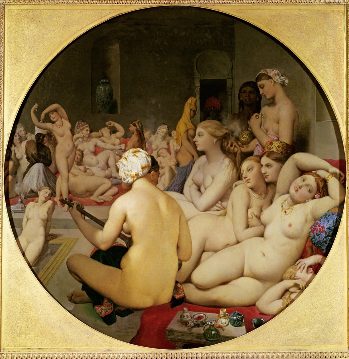 Det tyrkiske bad af Jean Auguste Dominique Ingres