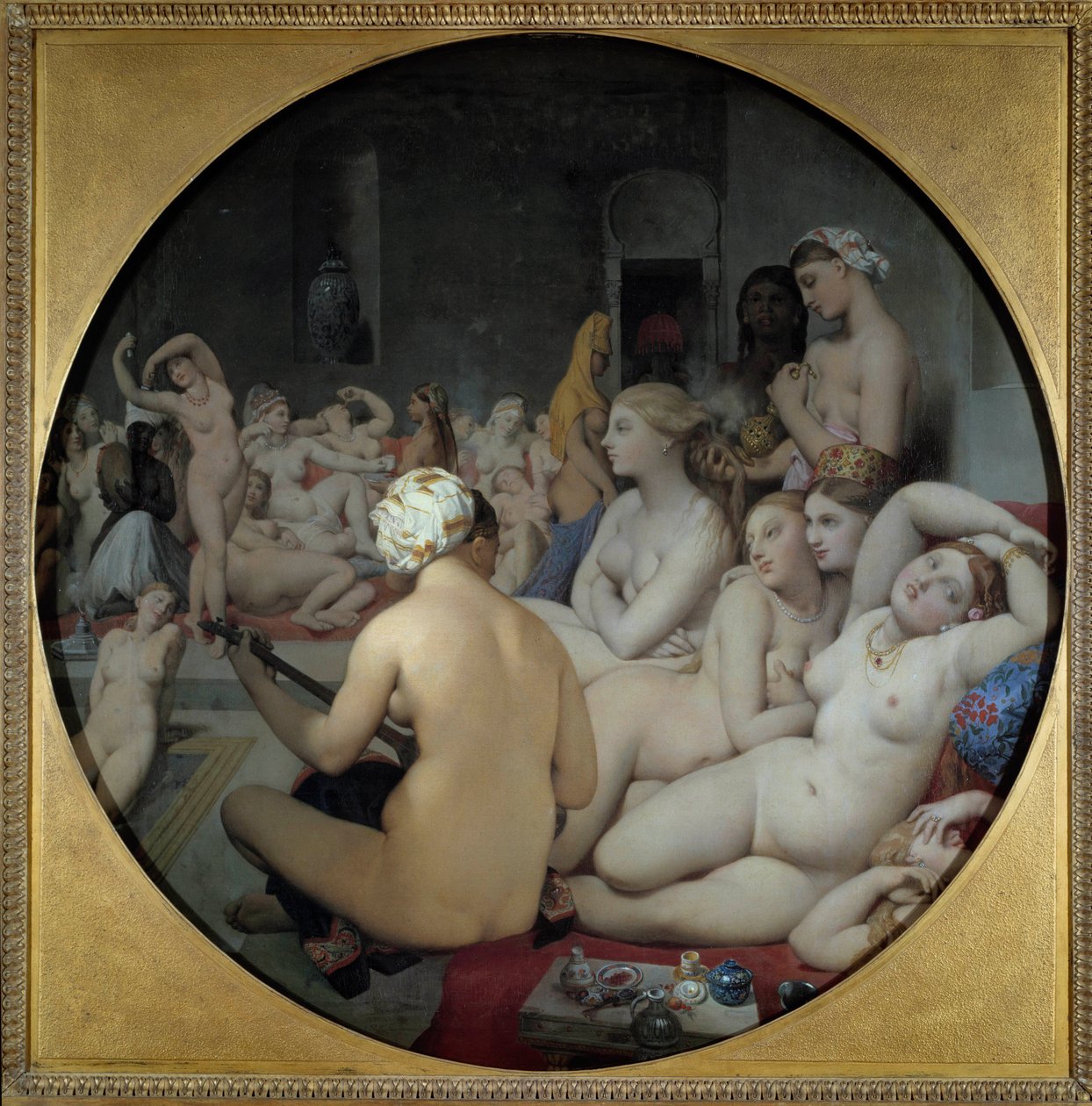 Det tyrkiske bad af Jean Auguste Dominique Ingres