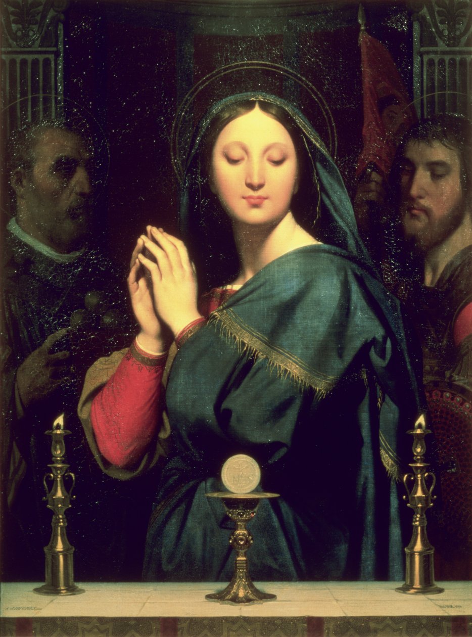 Jomfruen med værten, 1841 af Jean Auguste Dominique Ingres