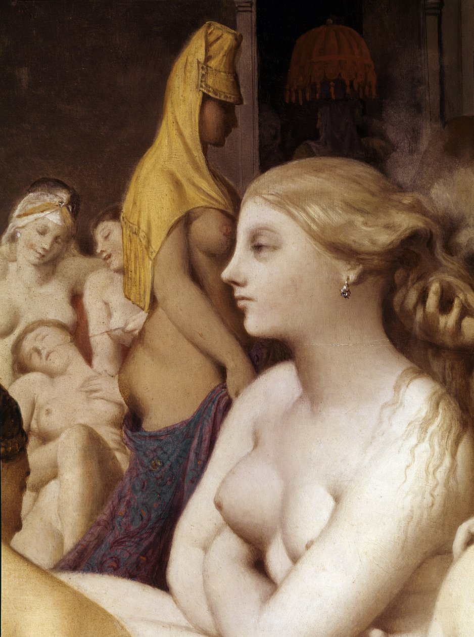 Det tyrkiske bad, detalje (1862, olie på træ) af Jean Auguste Dominique Ingres