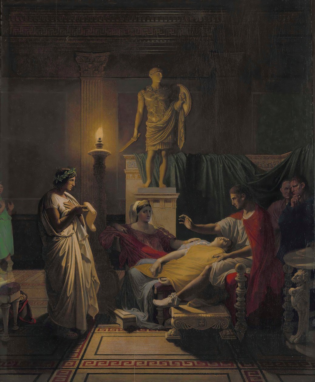 Virgil læser fra Æneiden, 1864. af Jean Auguste Dominique Ingres