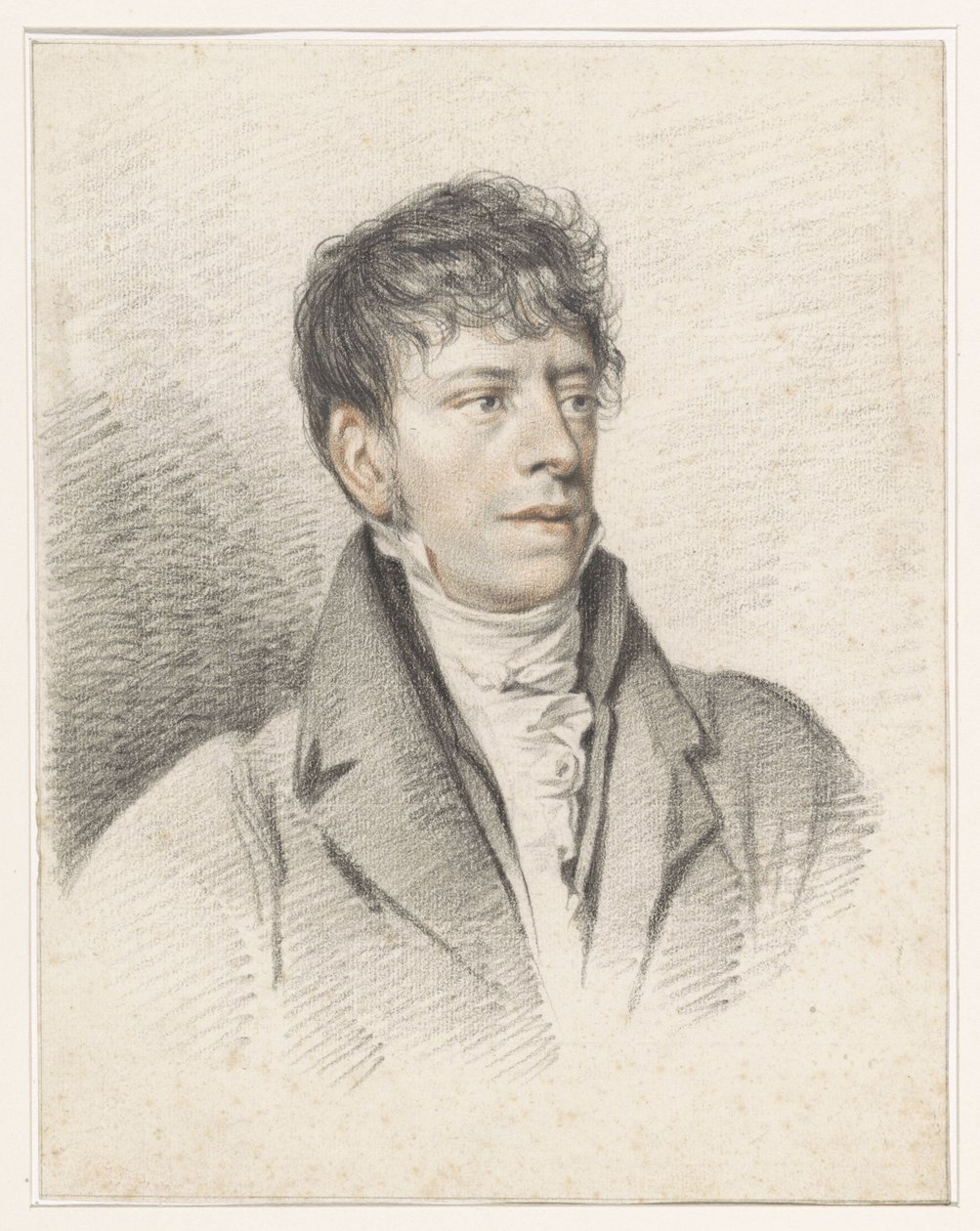 Portræt af Jan Hulswit af Jean Augustin Daiwaille
