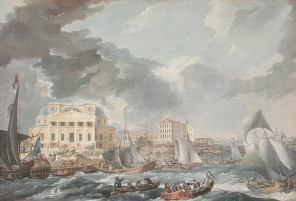 Børsen i Skt. Petersborg, 1787 af Jean Balthazard de la Traverse
