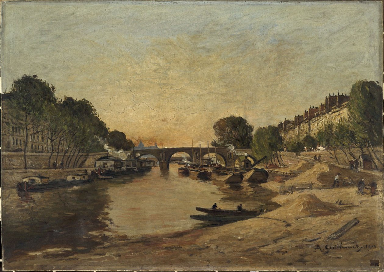 Seinen og Pont Marie af Jean Baptiste Antoine Guillemet