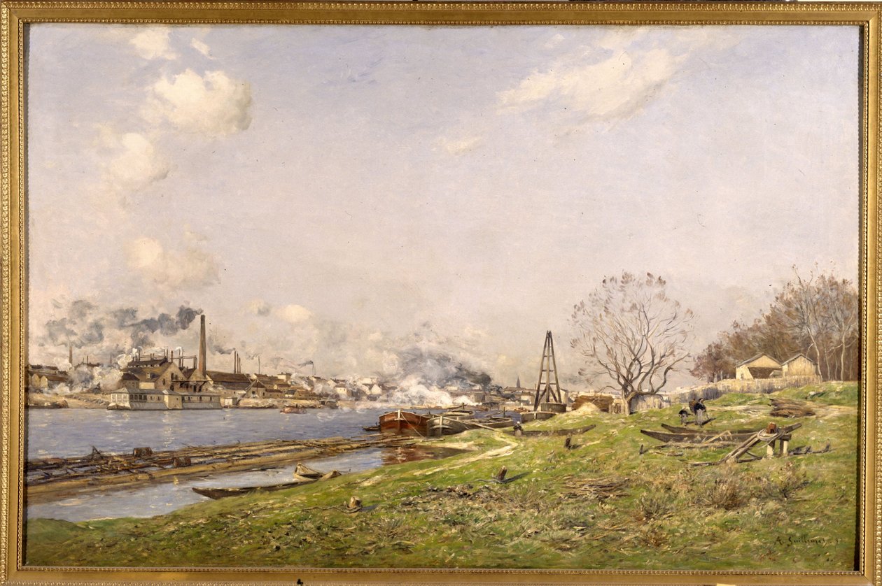 Seinen ved Conflans-Charenton af Jean Baptiste Antoine Guillemet