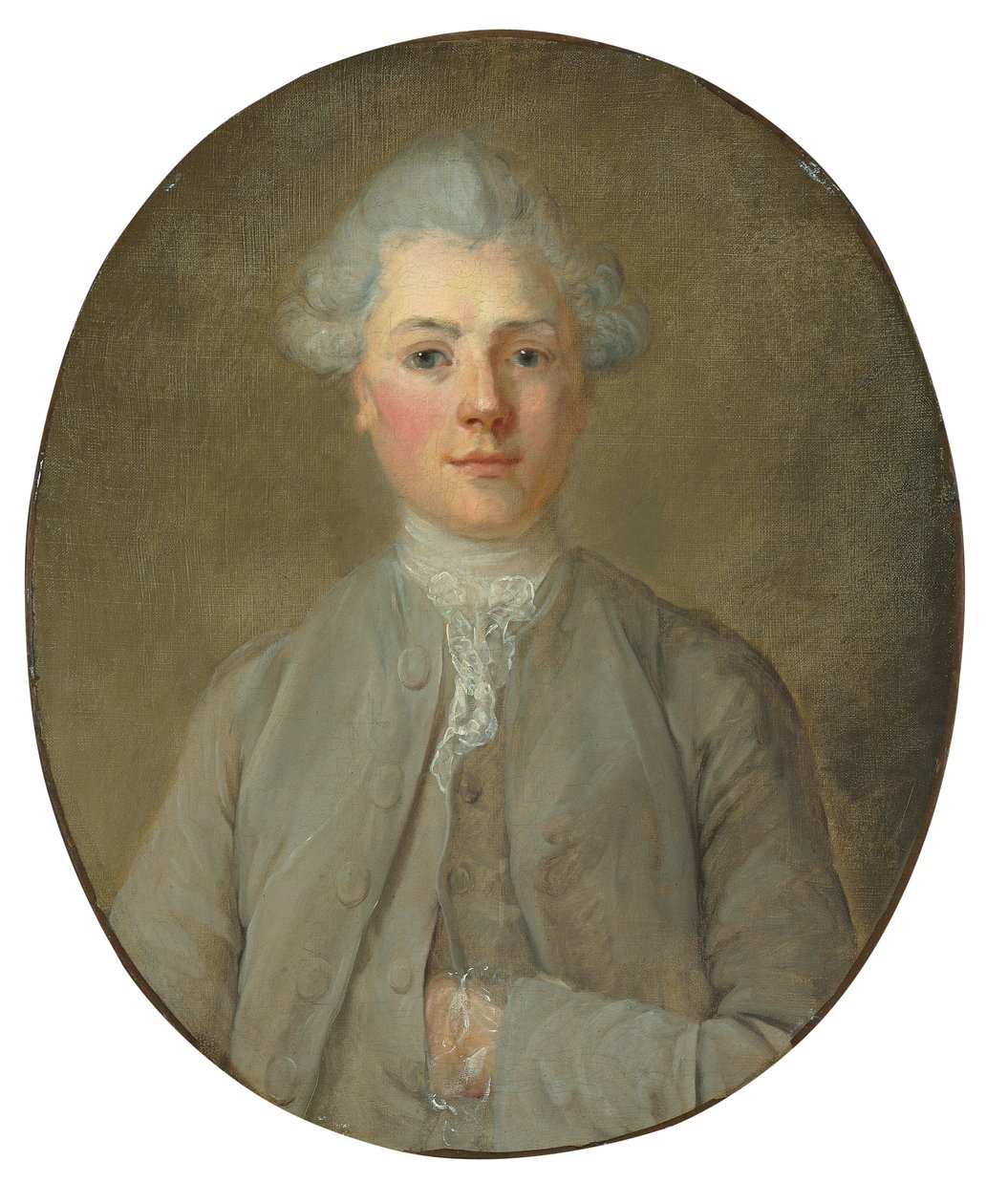 Portræt af en ung dreng af Jean Baptiste (attr. to) Perronneau