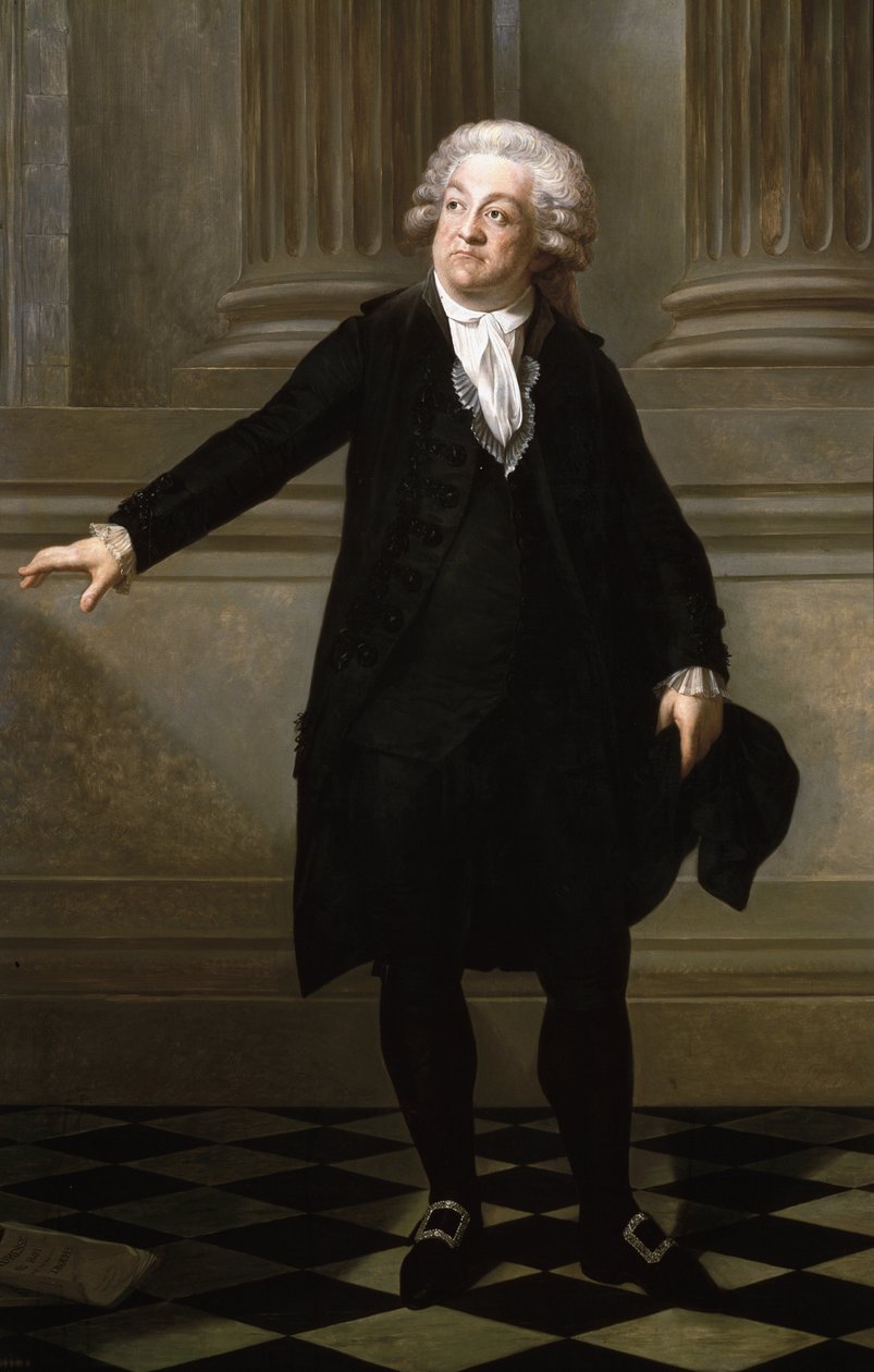 Portræt af Honore Gabriel Riqueti, greve af Mirabeau (olie på lærred af Jean Baptiste Adolphe Gibert