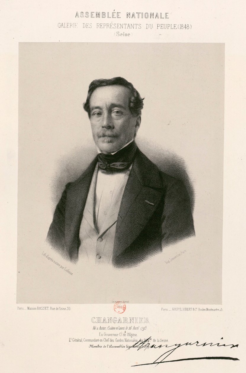 Nationalforsamlingen, galleriet for folkets repræsentanter - Nicolas Changarnier af Jean Baptiste Adolphe Lafosse