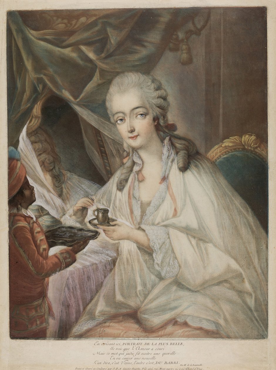 Madame du Barry, 1771 af Jean Baptiste André Gautier Dagoty