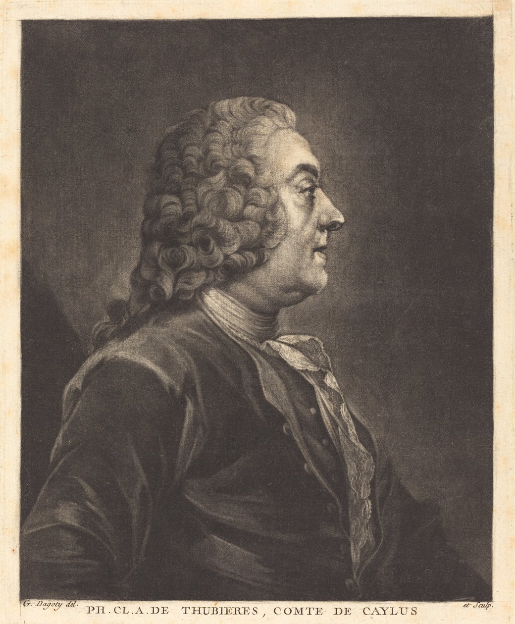 Ph. Cl. A. de Thubières, greve af Caylus af Jean Baptiste André Gautier Dagoty