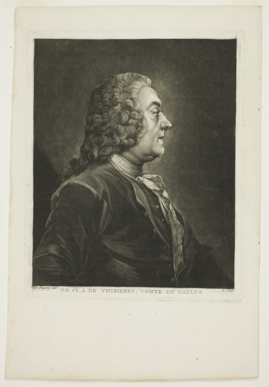 Philippe Claude Tubières, greve af Caylus af Jean Baptiste Andre Gautier D