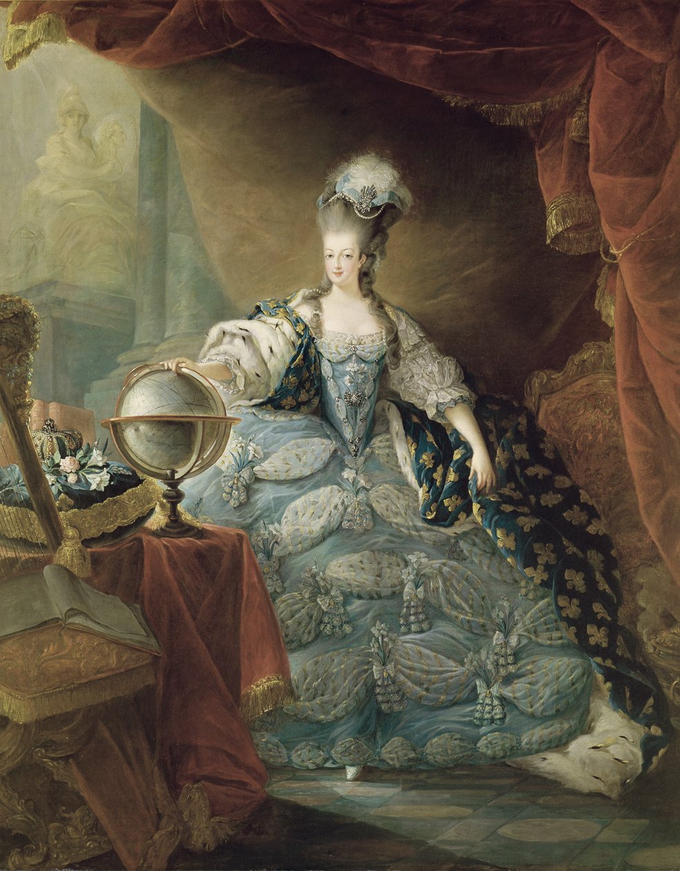 Portræt af Marie Antoinette (1755-93) Dronning af Frankrig, 1775 af Jean Baptiste Andre Gautier D