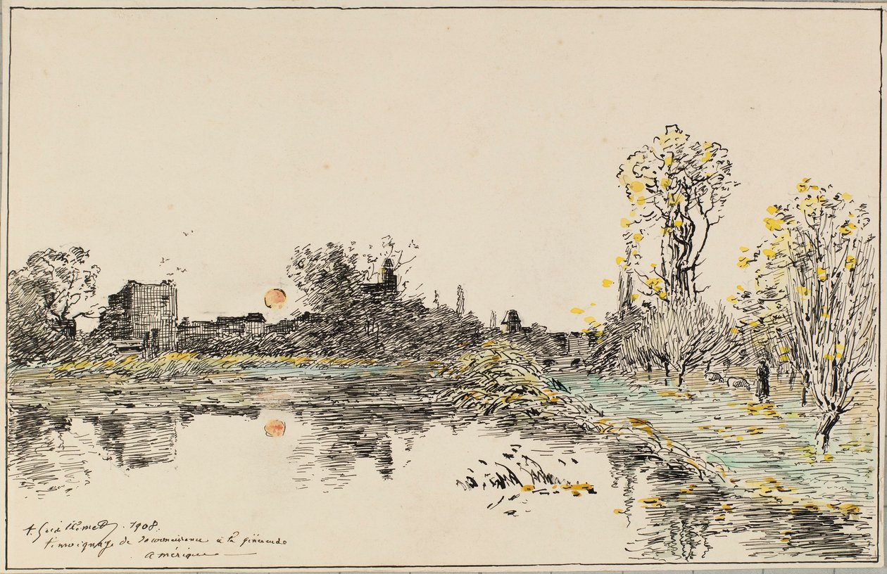 Landskab af Jean Baptiste Antoine Guillemet