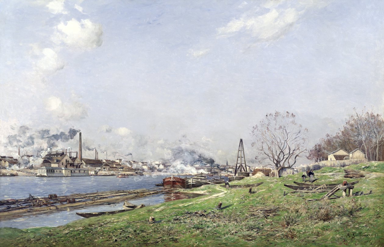 Seinen ved Conflans-Charenton, 1892 af Jean Baptiste Antoine Guillemet