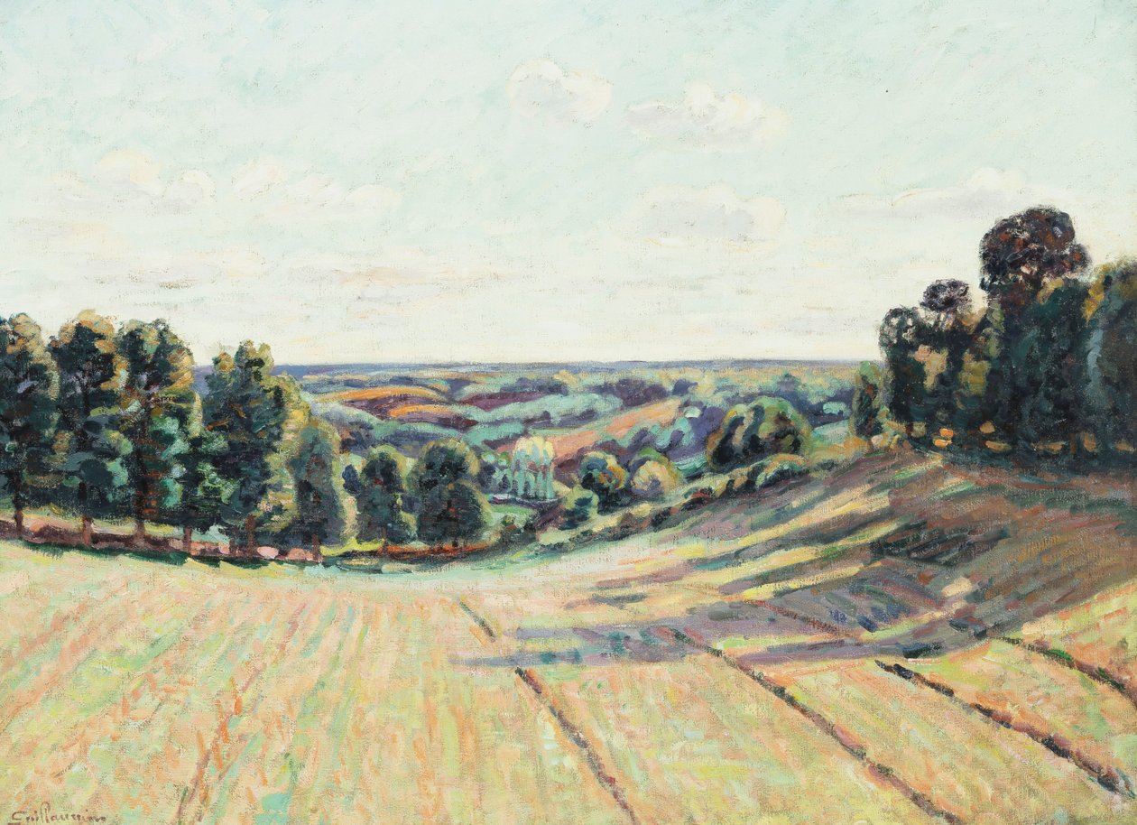 Bakket landskab i La Creuse, ca. 1900 af Jean Baptiste Armand Guillaumin