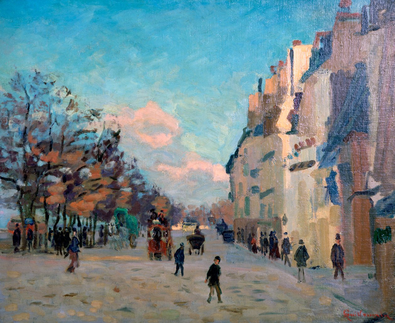 Place Valhubert, Paris, c1860-1927 af Jean Baptiste Armand Guillaumin