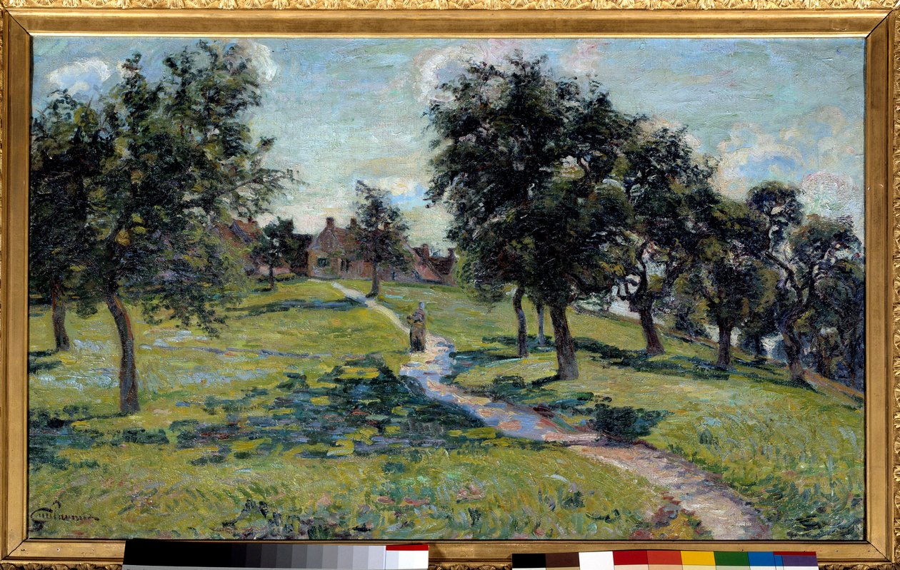 Landskab i Normandiet: æbletræer. Maleri af Jean Baptiste Armand Guillaumin (1841-1927), ca. 1887, olie på lærred. Dimension 0,60 x 1m. Paris, Musee d