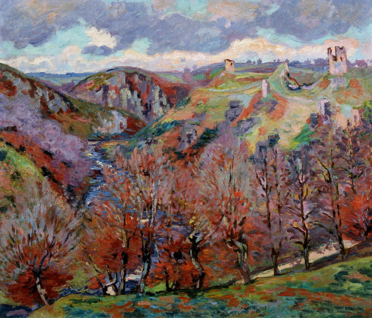 Landskab med ruiner, 1897. af Jean Baptiste Armand Guillaumin