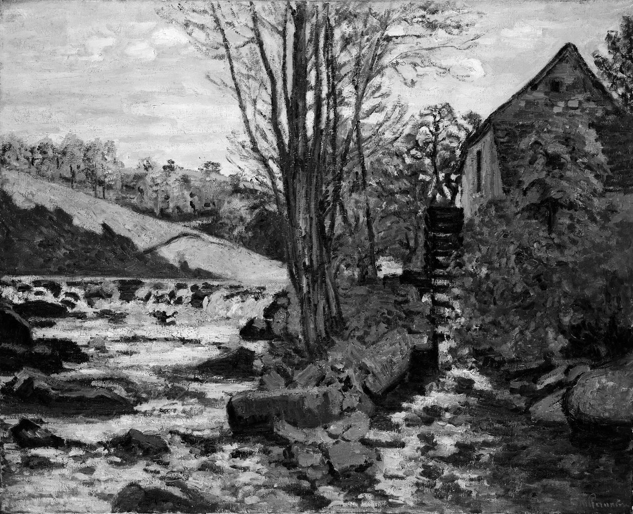 Mølle af Pont Maupuit af Jean Baptiste Armand Guillaumin