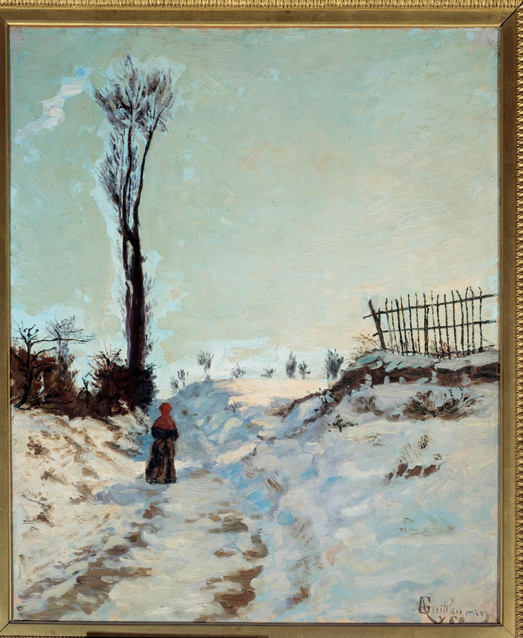 Sti hul, sneeffekt Maleri af Jean Baptiste Armand Guillaumin (1841-1927) 1869 Søn. 0,66 x 0,55 m Paris, musee d