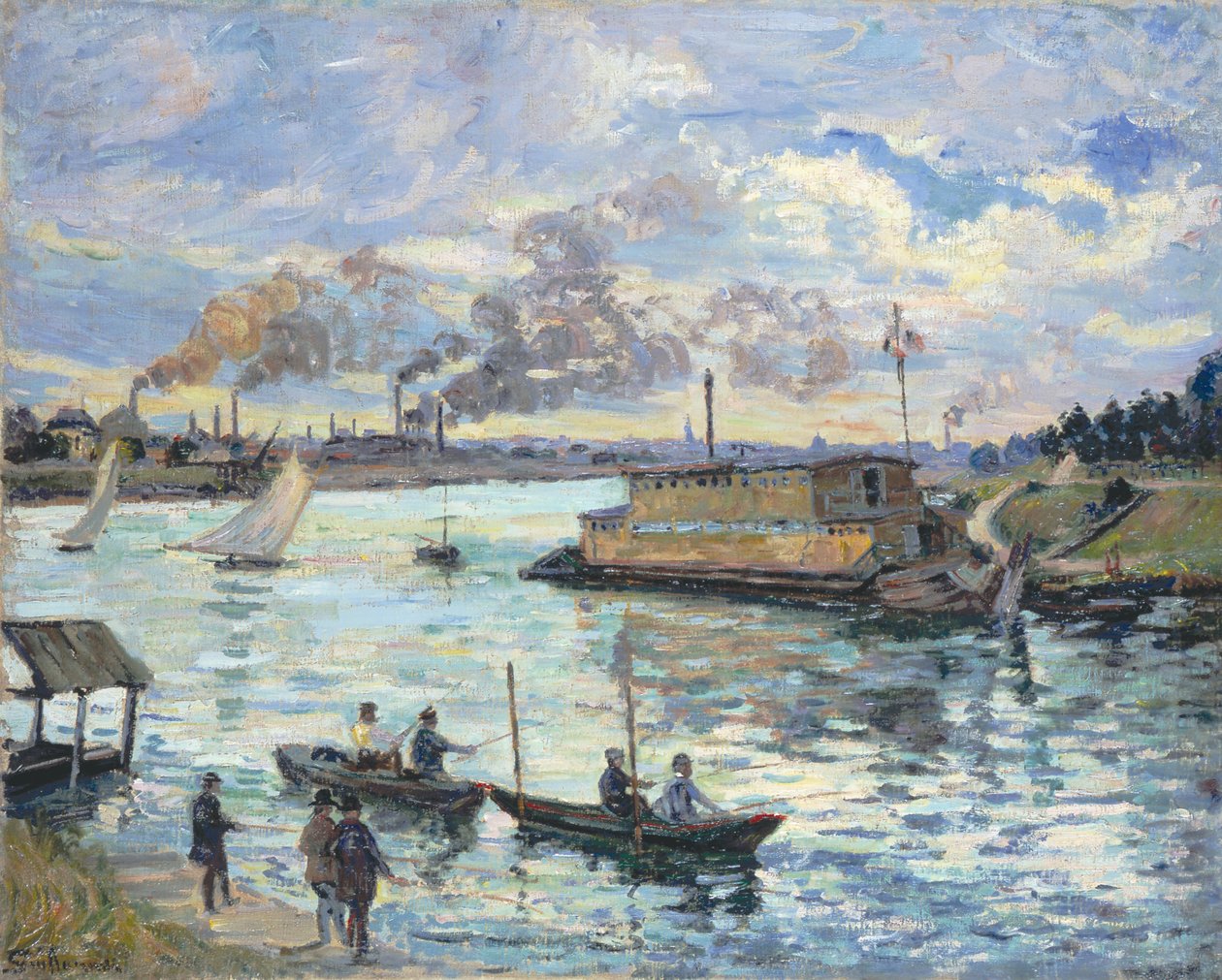 River Scene, 1890 af Jean Baptiste Armand Guillaumin