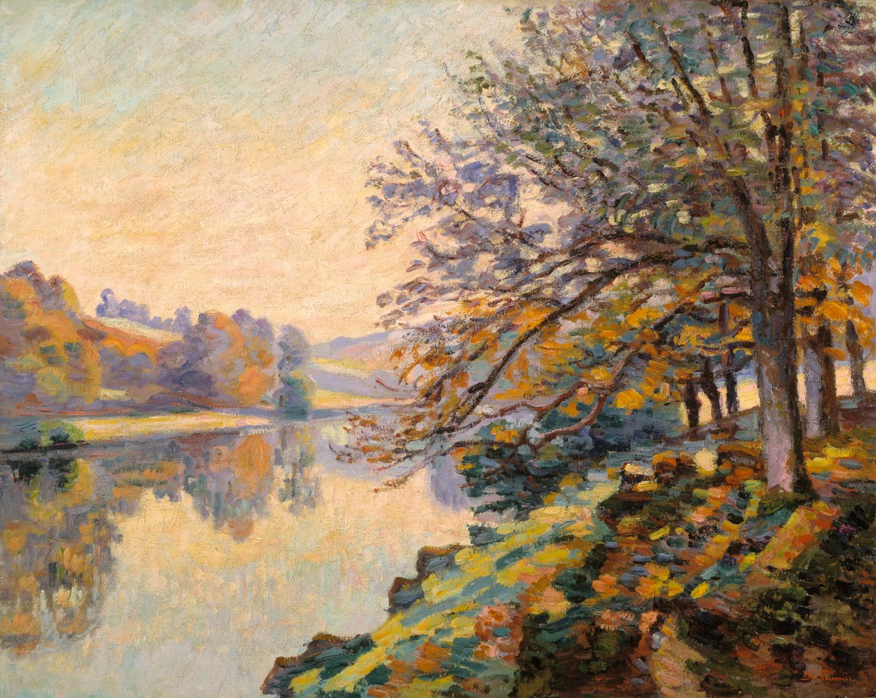 Riverbank, efterår, ca. 1910 (olie på lærred) af Jean Baptiste Armand Guillaumin