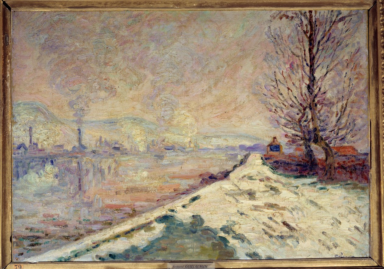 Rouen, slush Maleri af Jean Baptiste Armand Guillaumin (1841-1927) 20. århundrede søn. 0,49x0,65 m Lyon, Musee des Beaux Arts af Jean Baptiste Armand Guillaumin