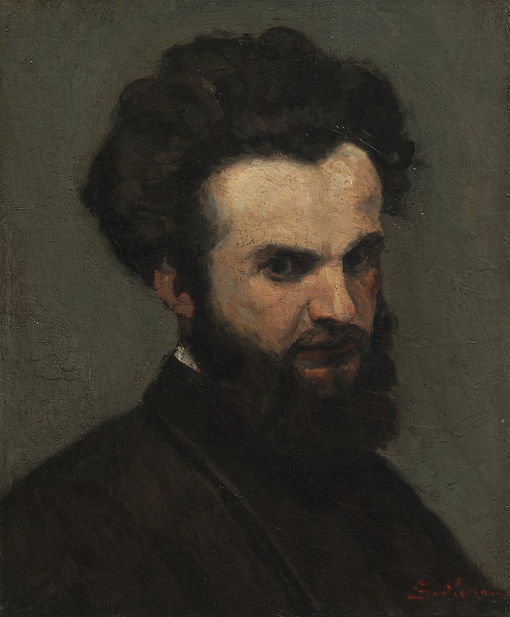 Selvportræt, ca. 1872-74 (olie på stof) af Jean Baptiste Armand Guillaumin